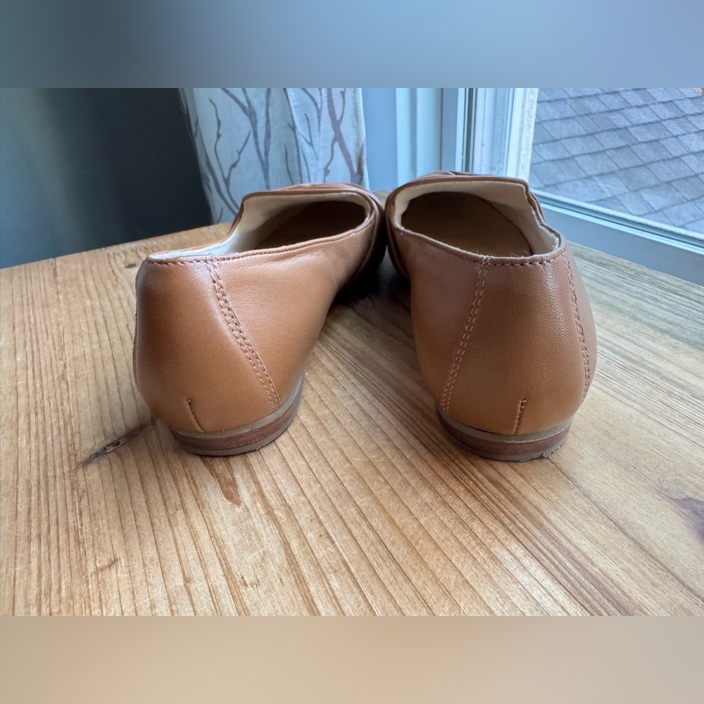 TALBOTS Ryan Twist Nappa Leather Loafers Brown Flats 6.5 - Picture 5 of 8